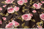 Roses Apparel Fabric 3Meters+, 9 Designs | 8 Fabrics Option | Fabric By the Yard | D20134