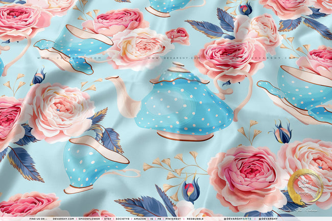 Multi Florals Apparel Fabric 3Meters+, 9 Designs | 8 Fabrics Option | Fabric By the Yard | D20133