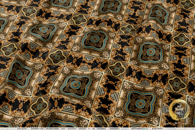 Baroque Gold Upholstery Fabric 3meters 9 Designs & 12 Furnishing Fabrics Decorative Fabric By the Yard | 021