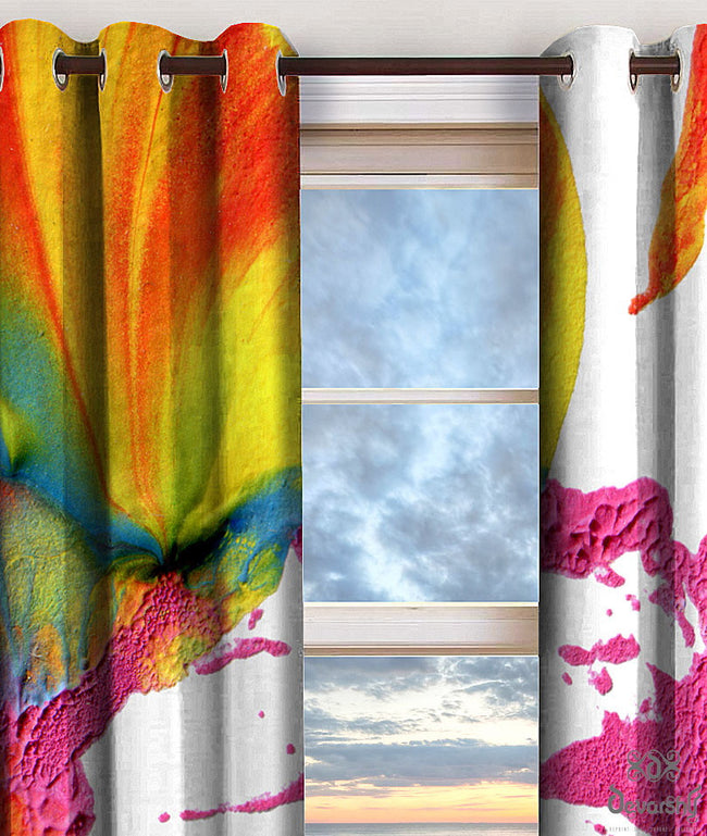 Splashes of Colors Premium Whiteout Curtain Panels, 2 Pcs - 1005A.