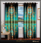 Royal Turquoise Curtain Panel, Heavy Blackout Curtain - 1028B