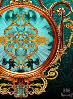 Devarshy Turquoise Baroque Decorative Designer Room Curtains Panels , Home Decor - DEVARSHY, DEVARSHY
 - 3