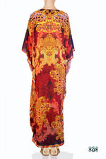 Devarshy Designer Brown Ornate Baroque Style Long Embellished Kaftan -1067C , Apparel - DEVARSHY, DEVARSHY
 - 3