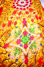 Devarshy Designer Scarlet Red and Golden Ornate Long Embellished Kaftan Gown -1067D , Apparel - DEVARSHY, DEVARSHY
 - 4