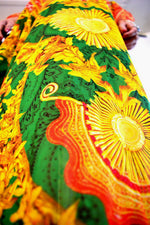 Devarshy Luxurious Green Animal Print Golden Ornate Long Embellished Designer Kaftan -1084B , Apparel - DEVARSHY, DEVARSHY
 - 4