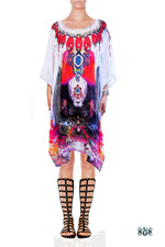 Devarshy Stunning Designer Wear Short Embellished Kaftan Dress - 1099A , Apparel - DEVARSHY, DEVARSHY
 - 1