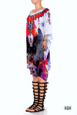 Devarshy Stunning Designer Wear Short Embellished Kaftan Dress - 1099A , Apparel - DEVARSHY, DEVARSHY
 - 2
