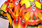 Devarshy Designer Digital Print Orchid Design Long Embellished Kaftan Gown - 1102C , Apparel - DEVARSHY, DEVARSHY
 - 4