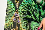 SUB-AQUALOGY Sea Green Corals Devarshy Short Georgette Kaftan - 1107A