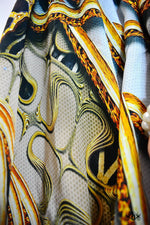 Ornate Mandala Pure Silk Kaftan, Short Embellished Caftan, Premium Silk Kaftan - 1109B