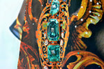 Devarshy Cobweb Ornate Embellished Kaftan, Short Kaftan, Georgette Kaftan - 1117D