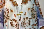 Devarshy NATURE MORTE Animal Print Georgette Short Kimono Jacket - 1058A