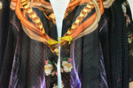 CRYSTALLIUS Dark Crystalline Devarshy Printed Short Kimono Jacket - 1096A