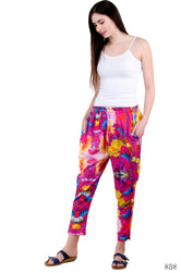 NATURE MORTE Pink Florals Devarshy Pure Cotton Women Tapered Pant