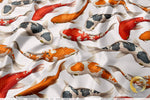 Shoal Of Fish Upholstery Fabric 3meters 9 Designs & 12 Furnishing Fabrics Koi Fish Print Fabric By the Yard | 049