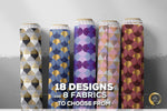 Ogee Print Apparel Fabric 3Meters+, 9 Designs | 8 Fabrics Option | Fabric By the Yard | D20255