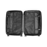 Black Polka Dots Suitcase 3 Sizes Carry-on Suitcase Universe Travel Luggage Black Hard Shell Suitcase | D20107