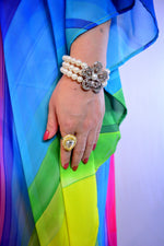 Devarshy Designer Rainbow Colors Digital print Elegant Long Embellished Kaftan Gown - 003B , Apparel - DEVARSHY, DEVARSHY
 - 5