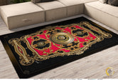 Opulence of Sicily Red Area Rug, Available in 3 sizes | 100338
