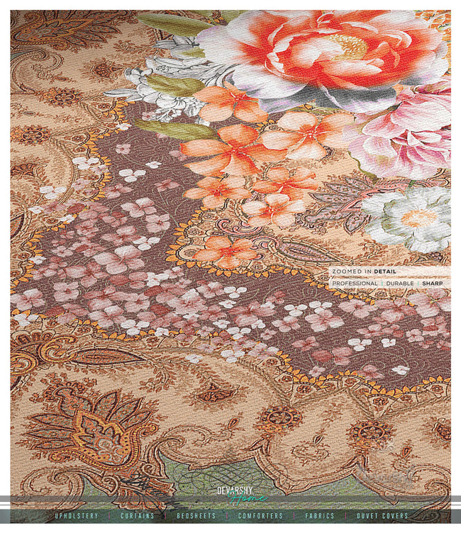 Mint Florals Area Rug, Available in 3 sizes | D20014