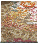 Rose Gold Florals Area Rug, Available in 3 sizes | D20016