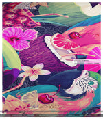 Magenta Tropical Birds Area Rug, Available in 3 sizes | D20023