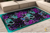 Aqua Octopus Area Rug, Available in 3 sizes | D20027