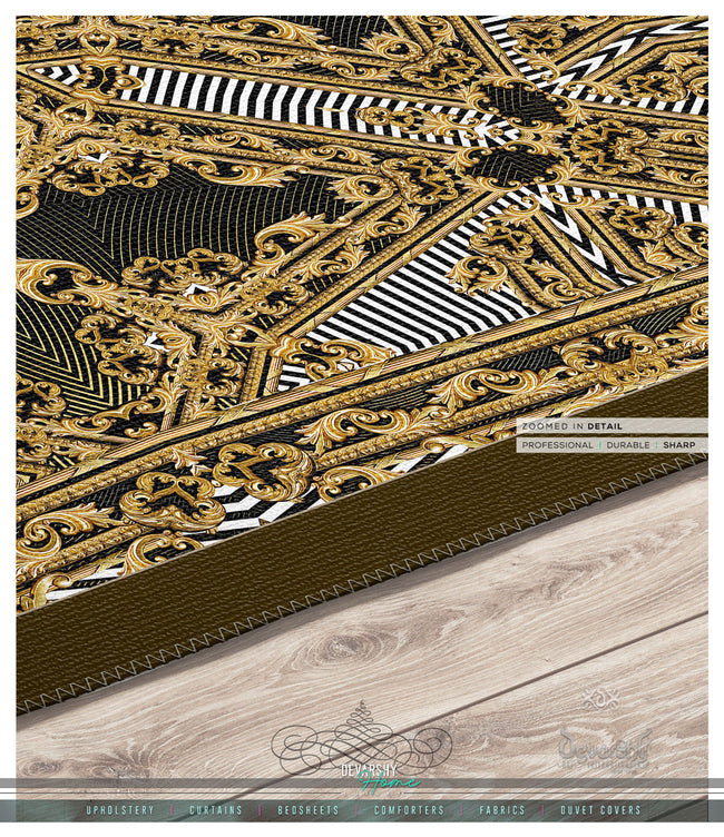 Golden Quad Area Rug, Available in 3 sizes | D20038