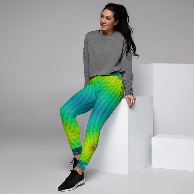 Green Neon Colors Unisex Joggers, Male and Female Sweatpants, PF - 11196B