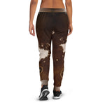 Cow Print Unisex Sweatpants, Animal Print Joggers for Men and Women, PF - 11222