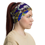 Garden Of Flowers Printed Neck Gaiter, Fabric Face Mask, PF - 0036