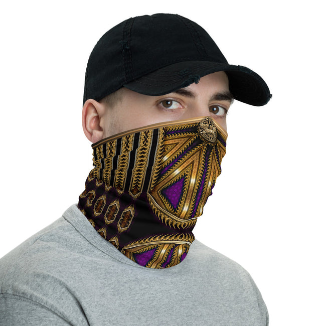 Golden Octagonal Unisex Neck Gaiter, Printed Face Mask, Headband, Cloth Face Cover, Lycra Neck Tube, PF - 11146