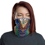Peacock Pearls Unisex Neck Gaiter, Reusable Face Mask, Cloth Face Cover/Neck Tube, PF - 11147