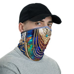 Peacock Pearls Unisex Neck Gaiter, Reusable Face Mask, Cloth Face Cover/Neck Tube, PF - 11147