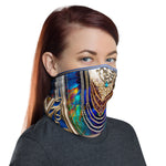 Peacock Pearls Unisex Neck Gaiter, Reusable Face Mask, Cloth Face Cover/Neck Tube, PF - 11147