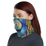 Disk Of Pearls Printed Neck Gaiter, Cloth Face Mask, Headband, Unisex Face Cover, Unisex Neck Tube, PF - 11148