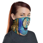 Disk Of Pearls Printed Neck Gaiter, Cloth Face Mask, Headband, Unisex Face Cover, Unisex Neck Tube, PF - 11148