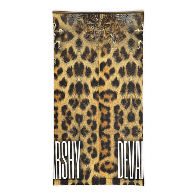 Leopard Animal Print Neck Gaiter, Fabric Face Mask Neck Tube, PF - 11153