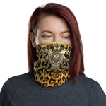 Leopard Animal Print Neck Gaiter, Fabric Face Mask Neck Tube, PF - 11153