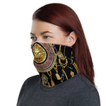 Baroque Golden Lion Neck Gaiter, Decorative Mask, Cloth Face Cover/ Neck Tube, Headband, PF - 11189