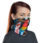 Tropical Birds Parrot Neck Gaiter, Fabric Face Mask Neck Tube, PF - 11197