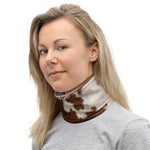 Animal Print Cow Skin Neck Gaiter, Reusable Face Mask, PF - 11222
