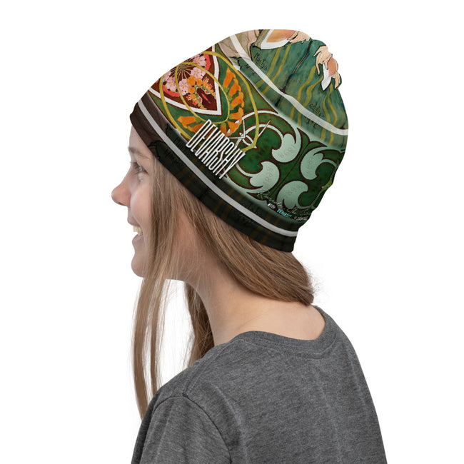 Muchas Gracias Day Dream Printed Neck Gaiter, Art Nouveau Face Mask, PF - 11261