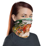 Muchas Gracias Day Dream Printed Neck Gaiter, Art Nouveau Face Mask, PF - 11261