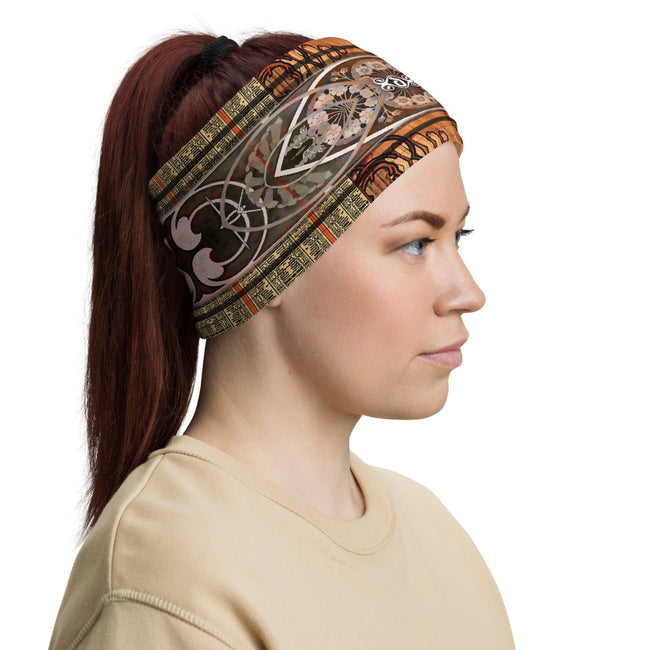 Muchas Gracias Gismonda Neck Gaiter (2 Colors), Art Nouveau Face Mask, PF - 11262