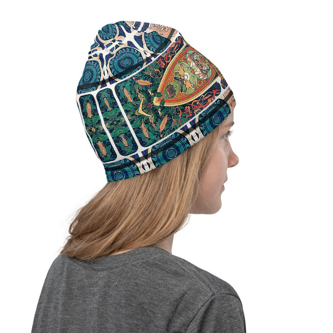 Muchas Gracias Gismonda Neck Gaiter (2 Colors), Art Nouveau Face Mask, PF - 11262