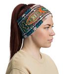 Muchas Gracias Gismonda Neck Gaiter (2 Colors), Art Nouveau Face Mask, PF - 11262