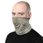 Baroque Decorative Shield Print Neck Gaiter, Reusable Face Mask, Fabric Face Cover/Neck Tube, PF - 11282