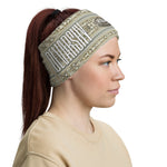 Baroque Decorative Shield Print Neck Gaiter, Reusable Face Mask, Fabric Face Cover/Neck Tube, PF - 11282