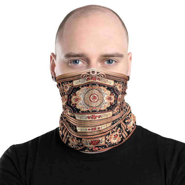 French Antique Tapestry Print Neck Gaiter (2 Styles), Fabric Face Mask, PF - 11370
